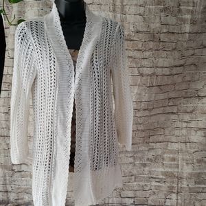 Sophia and Jane loose knit white cardigan